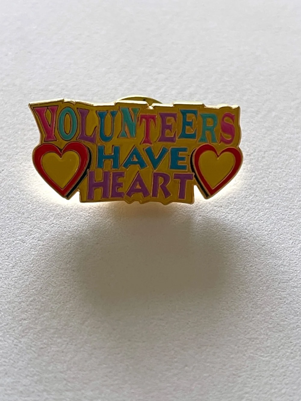2 Girl Scouts Pins GS Volunteers Have Heart